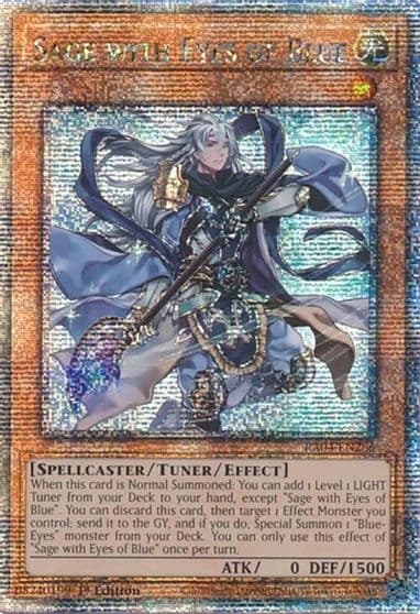 Sage with Eyes of Blue Quarter Century Secret Rare Quarter Century Stampede Yu-Gi-Oh! card