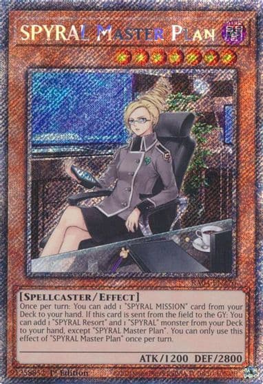 SPYRAL Master Plan Platinum Secret Rare Quarter Century Stampede Yu-Gi-Oh! card