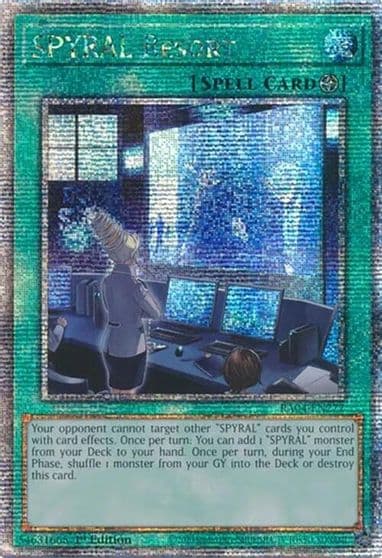 SPYRAL Resort Quarter Century Secret Rare Quarter Century Stampede Yu-Gi-Oh! card