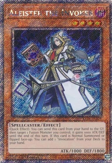Aleister the Invoker Platinum Secret Rare Quarter Century Stampede Yu-Gi-Oh! card