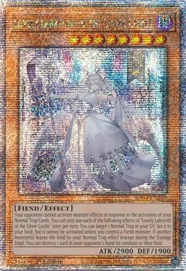 Lovely Labrynth of the Silver Castle Quarter Century Secret Rare Quarter Century Stampede Yu-Gi-Oh! card