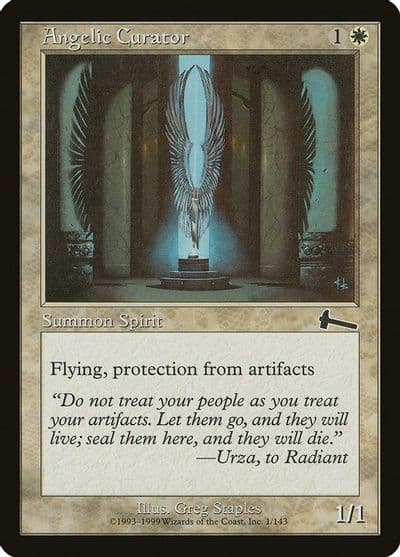 Angelic Curator Urza's Legacy Magic card