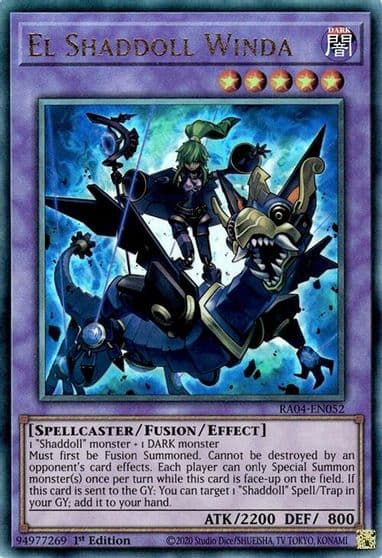 El Shaddoll Winda PUR Quarter Century Stampede Yu-Gi-Oh! card