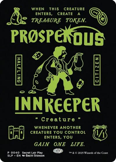 Prosperous Innkeeper Secret Lair Showdown Magic card