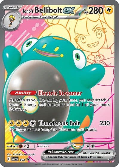 Iono's Bellibolt ex - 194 SV: Scarlet & Violet Promo Cards Pokemon card