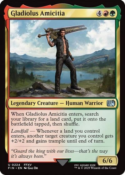 Gladiolus Amicitia FINAL FANTASY Magic card