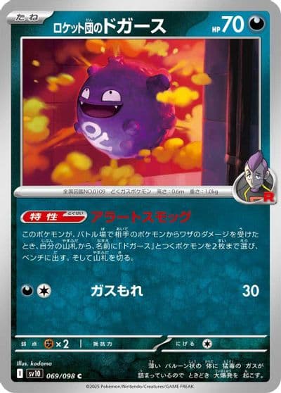 Team Rocket's Koffing SV10: The Glory of Team Rocket Pokemon card
