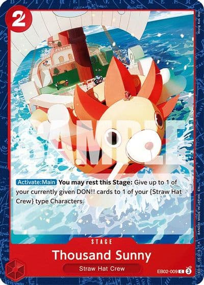 Thousand Sunny Extra Booster: Anime 25th Collection One Piece card