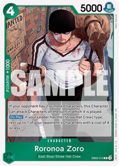 Roronoa Zoro Extra Booster: Anime 25th Collection One Piece card
