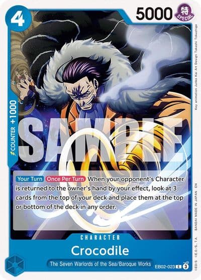 Crocodile Extra Booster: Anime 25th Collection One Piece card