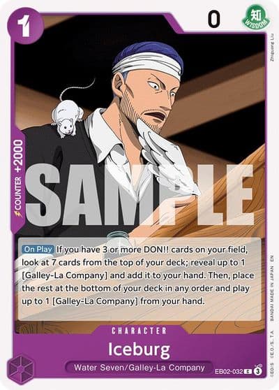 Iceburg Extra Booster: Anime 25th Collection One Piece card