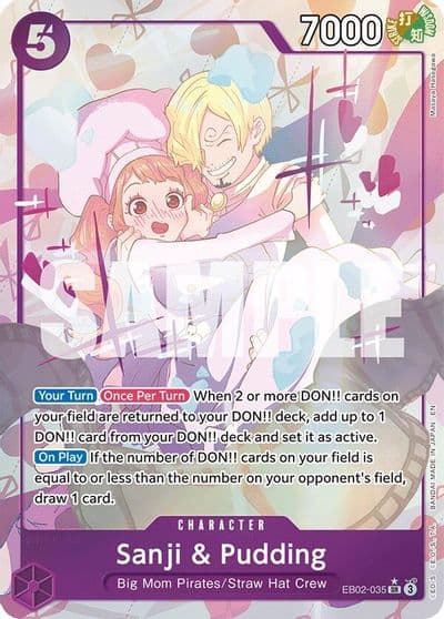 Sanji and Pudding Alternate Art Extra Booster: Anime 25th Collection One Piece card