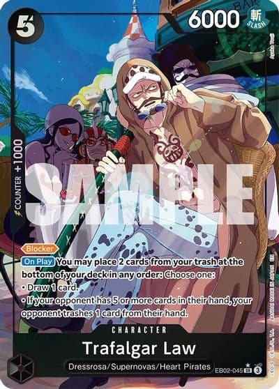 Trafalgar Law Alternate Art Extra Booster: Anime 25th Collection One Piece card