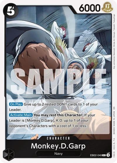 MonkeyDGarp Extra Booster: Anime 25th Collection One Piece card