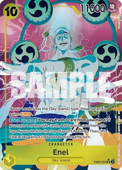 Enel Alternate Art Extra Booster: Anime 25th Collection One Piece card