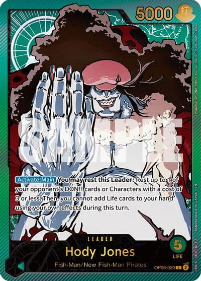 Hody Jones SP Extra Booster: Anime 25th Collection One Piece card