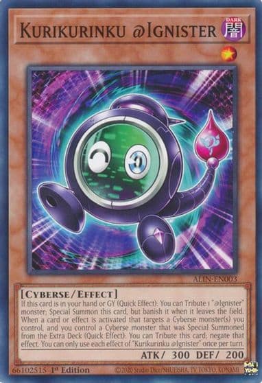 Kurikurinku Ignister Alliance Insight Yu-Gi-Oh! card