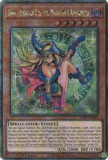 Dark Magician Girl the Magicians Apprentice Quarter Century Secret Rare Alliance Insight Yu-Gi-Oh! card