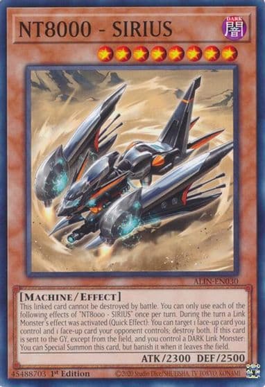 NT8000 SIRIUS Alliance Insight Yu-Gi-Oh! card