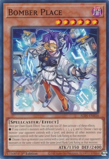 Bomber Place Alliance Insight Yu-Gi-Oh! card