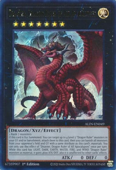 Disaster Dragon Ruler of All Apocalypses Alliance Insight Yu-Gi-Oh! card