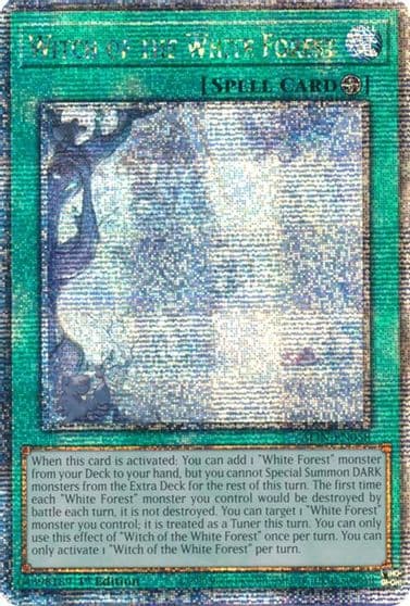 Witch of the White Forest Quarter Century Secret Rare Alliance Insight Yu-Gi-Oh! card