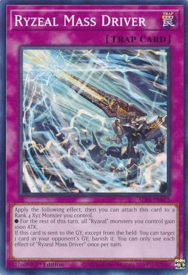 Ryzeal Mass Driver Alliance Insight Yu-Gi-Oh! card