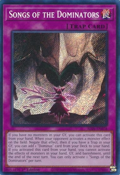 Songs of the Dominators Alliance Insight Yu-Gi-Oh! card