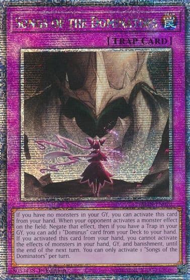 Songs of the Dominators Quarter Century Secret Rare Alliance Insight Yu-Gi-Oh! card