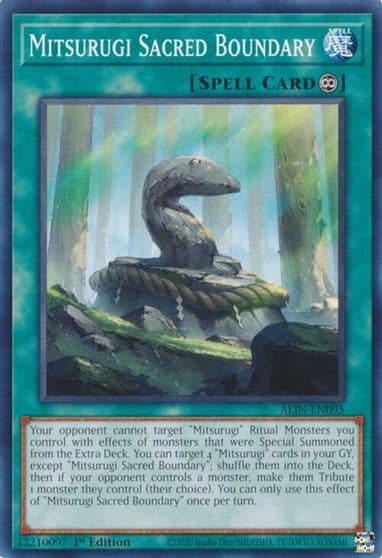 Mitsurugi Sacred Boundary Alliance Insight Yu-Gi-Oh! card