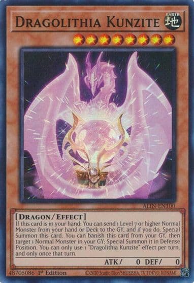 Dragolithia Kunzite Alliance Insight Yu-Gi-Oh! card