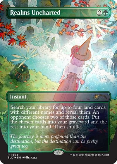 Realms Uncharted Rainbow Foil Secret Lair Drop Series Magic card