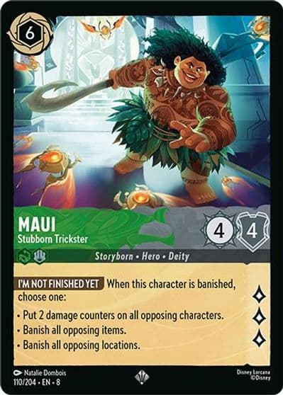Maui Stubborn Trickster Reign of Jafar Lorcana card