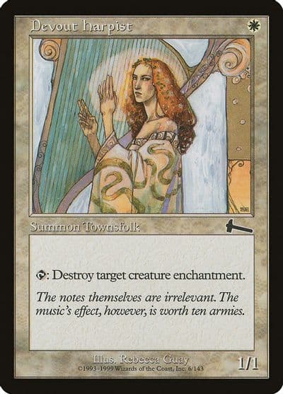 Devout Harpist Urza's Legacy Magic card