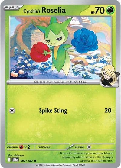 Cynthia's Roselia SV10: Destined Rivals Pokemon card