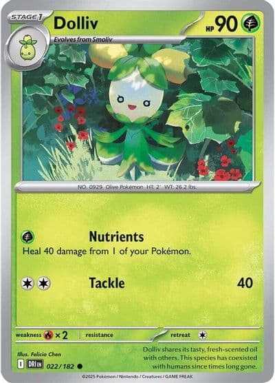 Dolliv SV10: Destined Rivals Pokemon card