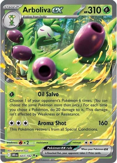 Arboliva ex SV10: Destined Rivals Pokemon card