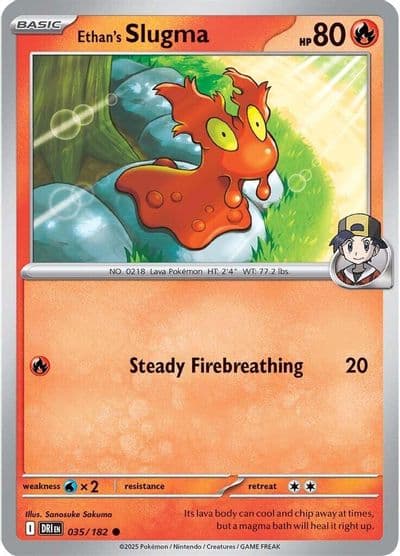 Ethan's Slugma SV10: Destined Rivals Pokemon card