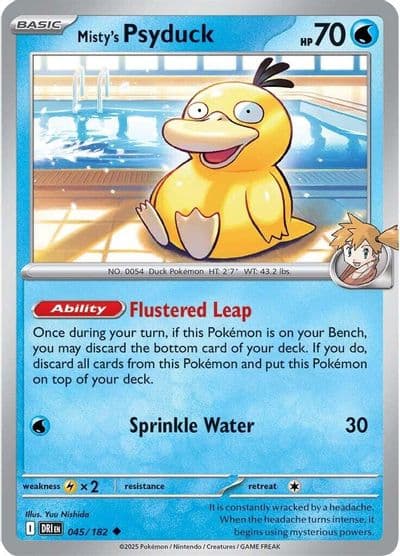 Misty's Psyduck SV10: Destined Rivals Pokemon card
