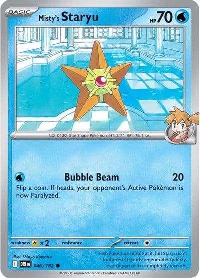 Misty's Staryu SV10: Destined Rivals Pokemon card