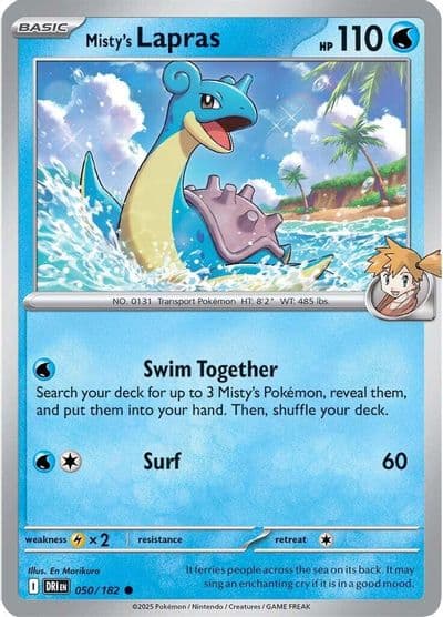 Misty's Lapras SV10: Destined Rivals Pokemon card