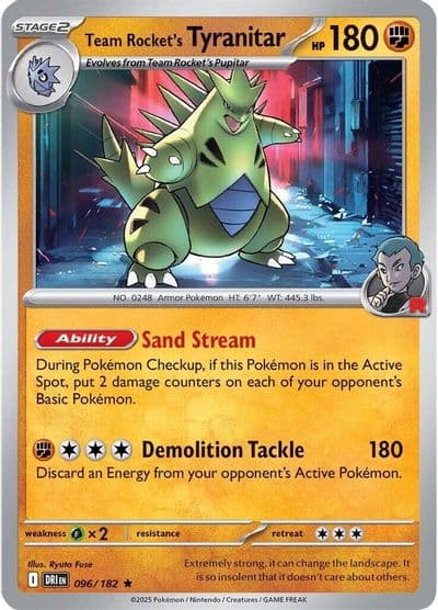 Team Rocket's Tyranitar SV10: Destined Rivals Pokemon card