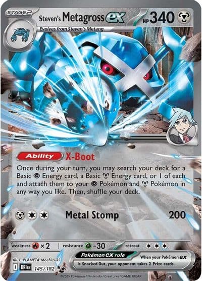 Steven's Metagross ex SV10: Destined Rivals Pokemon card