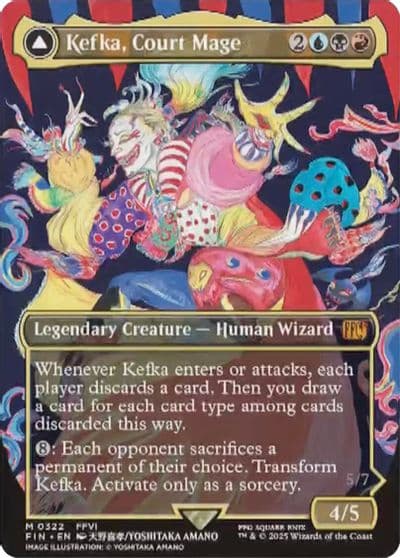Kefka Court Mage 0322 Borderless FINAL FANTASY Magic card