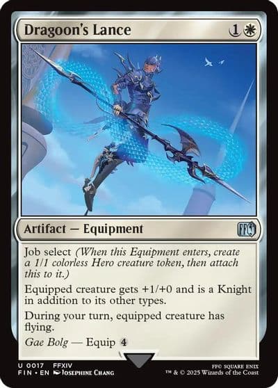Dragoons Lance FINAL FANTASY Magic card