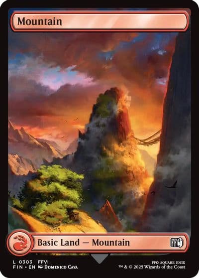 Mountain 0303 FINAL FANTASY Magic card