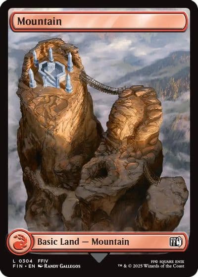 Mountain 0304 FINAL FANTASY Magic card