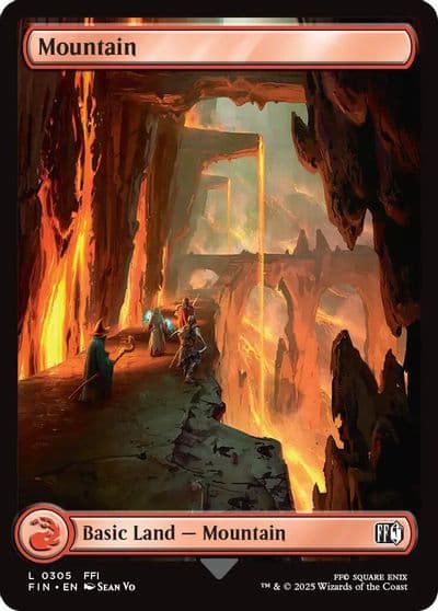 Mountain 0305 FINAL FANTASY Magic card