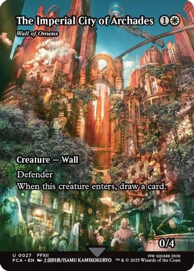 The Imperial City of Archades Wall of Omens Showcase FINAL FANTASY: Through the Ages Magic card