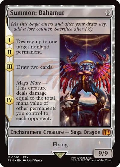 Summon Bahamut FINAL FANTASY Magic card